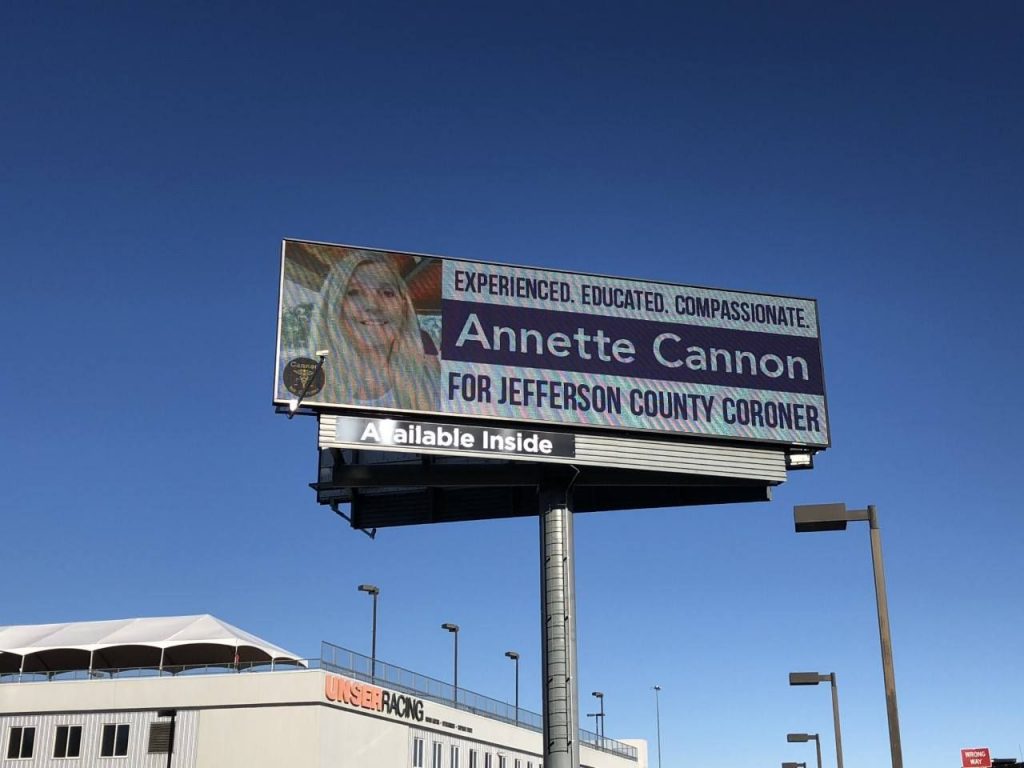 My campaign Electronic billboard on 1 - 25 and US 36